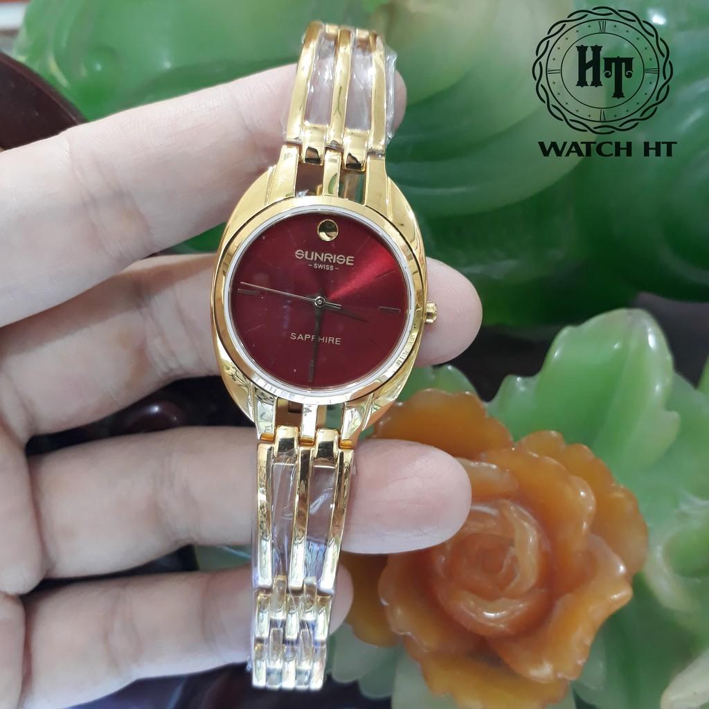 Đồng hồ nữ SUNRISE 9938SA Kính Sapphire chống xước và chống nước rất tốt