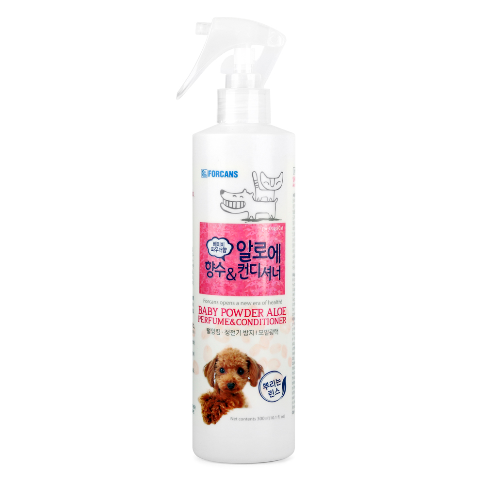 Nước Hoa Khử mùi & mềm lông cho Thú Cưng hương Baby Powder Forcans 300ml