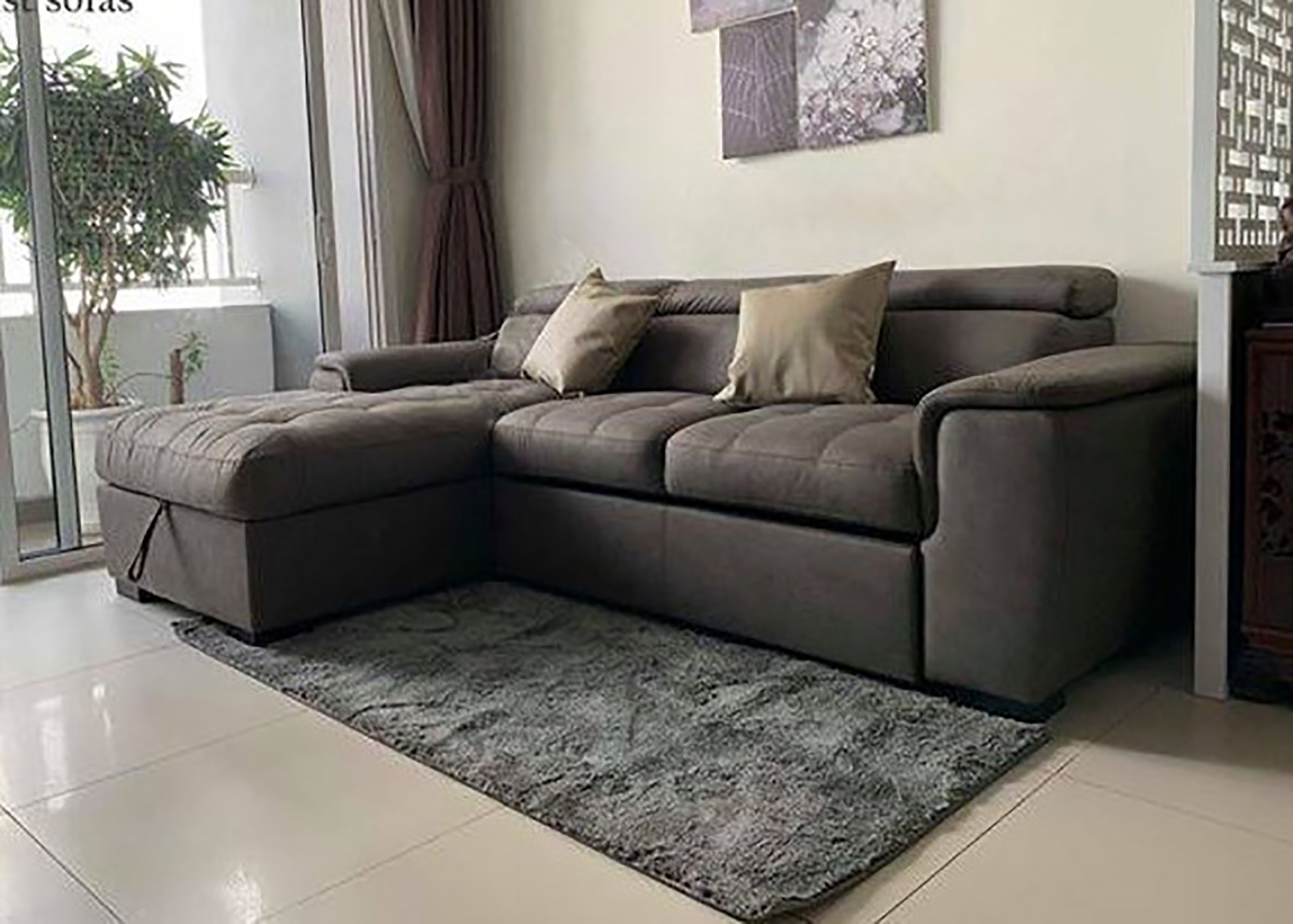 Sofa Bed Năng Vải Mỹ - SN118A - Màu Xám