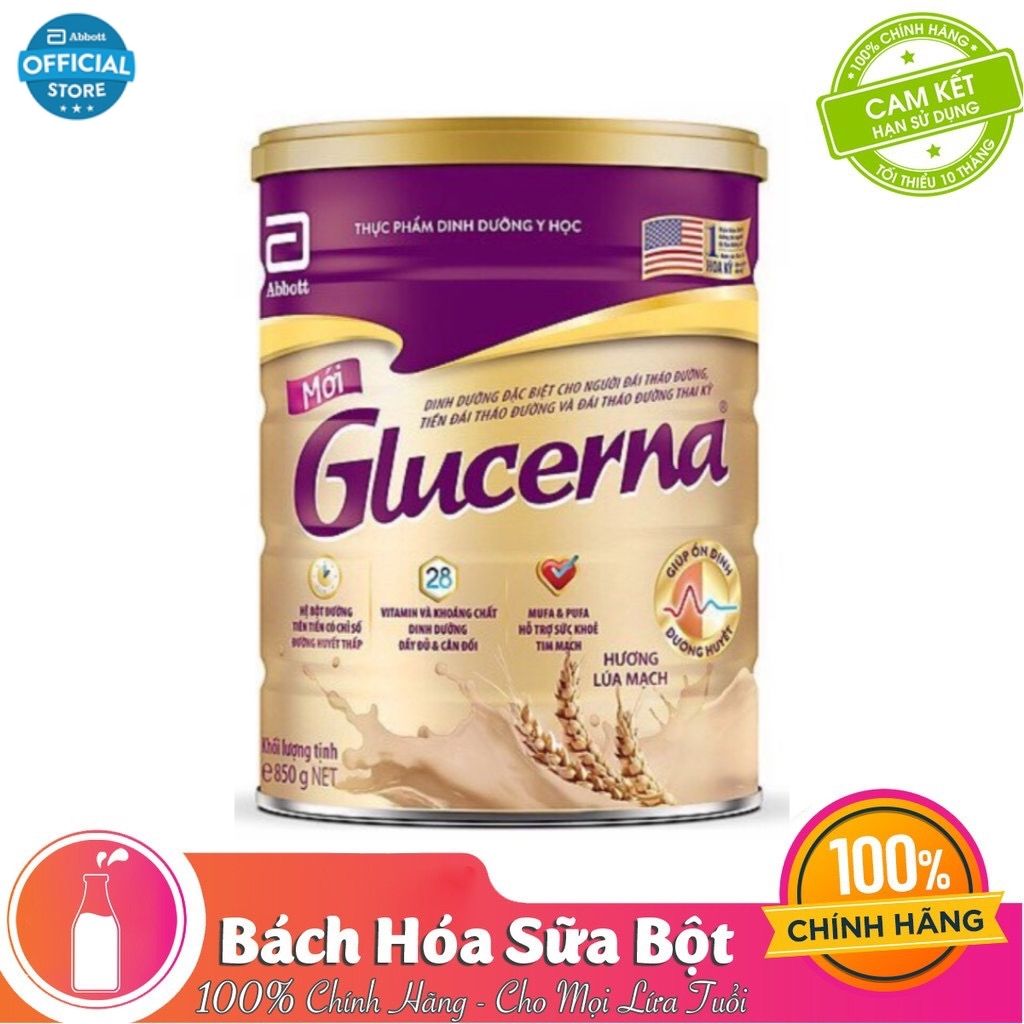 Sữa Bột Abbott Glucerna Lúa Mạch 850g