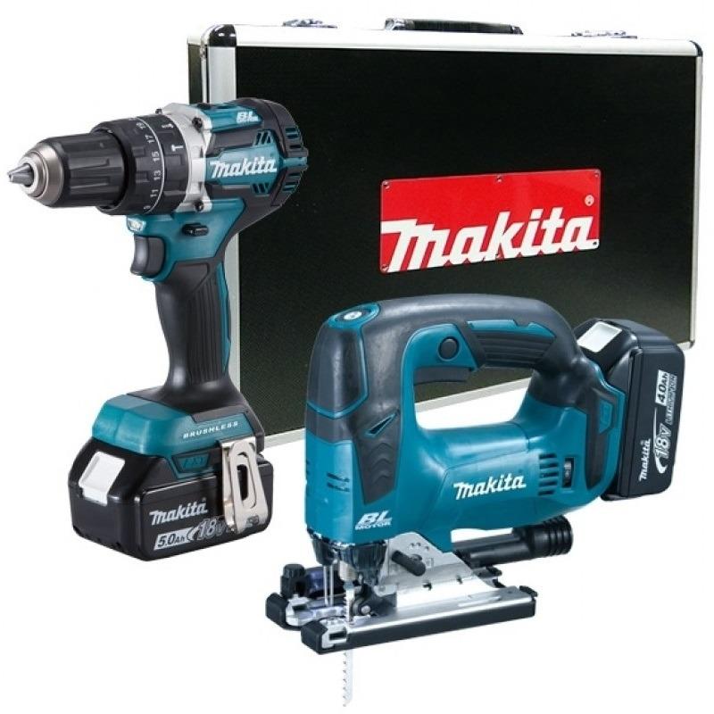 BỘ MÁY KHOAN VẶN VÍT VÀ CƯA LỌNG DÙNG PIN 18V MAKITA DLX2202TX1 - HÀNG CHÍNH HÃNG