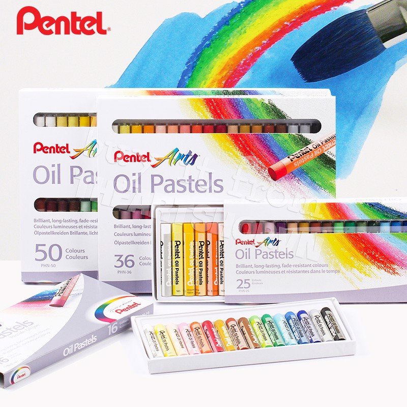 Bút sáp dầu Pentel, Sáp tô màu Pentel , chính hãng Nhật Bản, giúp Bé sáng tạo