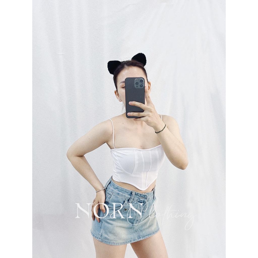 NORN - Áo croptop cut ngực sexy