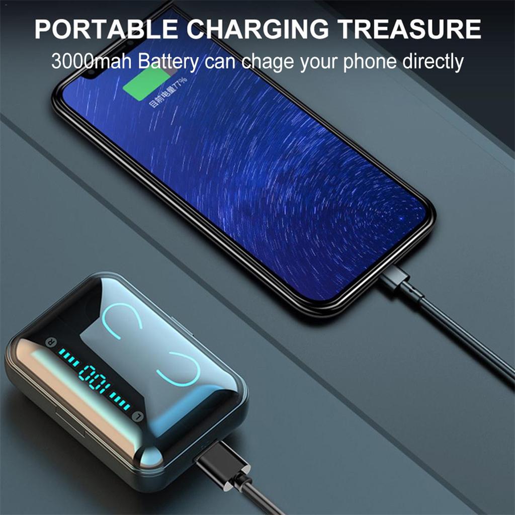 Tai Nghe Không Dây Bluetooth Tai Nghe TWS Stereo HD Tai Nghe Mini