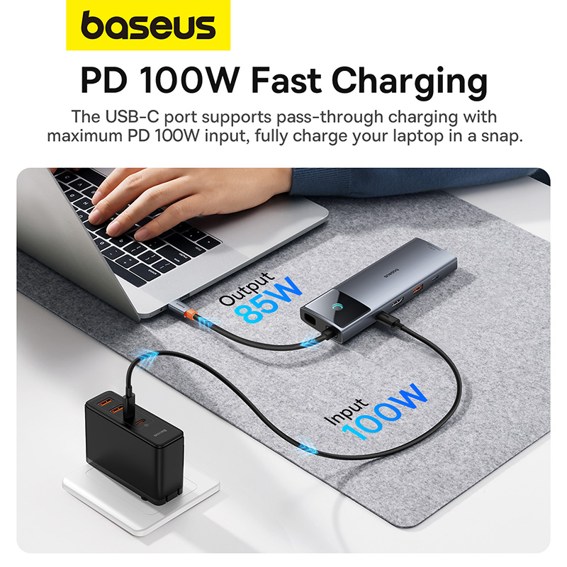 Hub Mở Rộng Kết Nối Baseus Metal Gleam Series II USB HUB