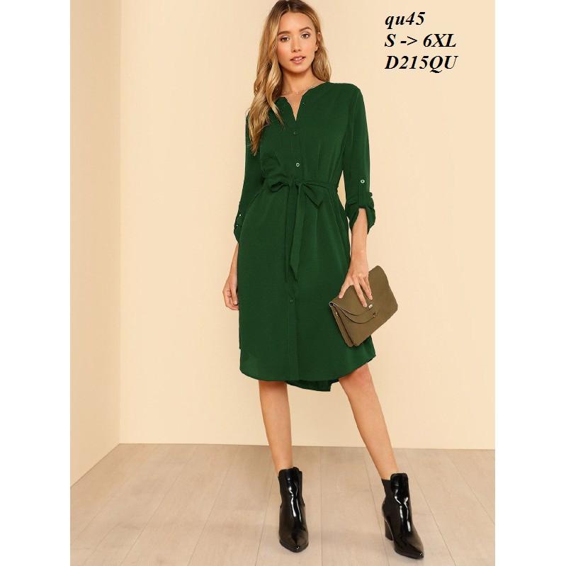 DRESS138 ĐẦM NỮ KIỂU SƠ MI
