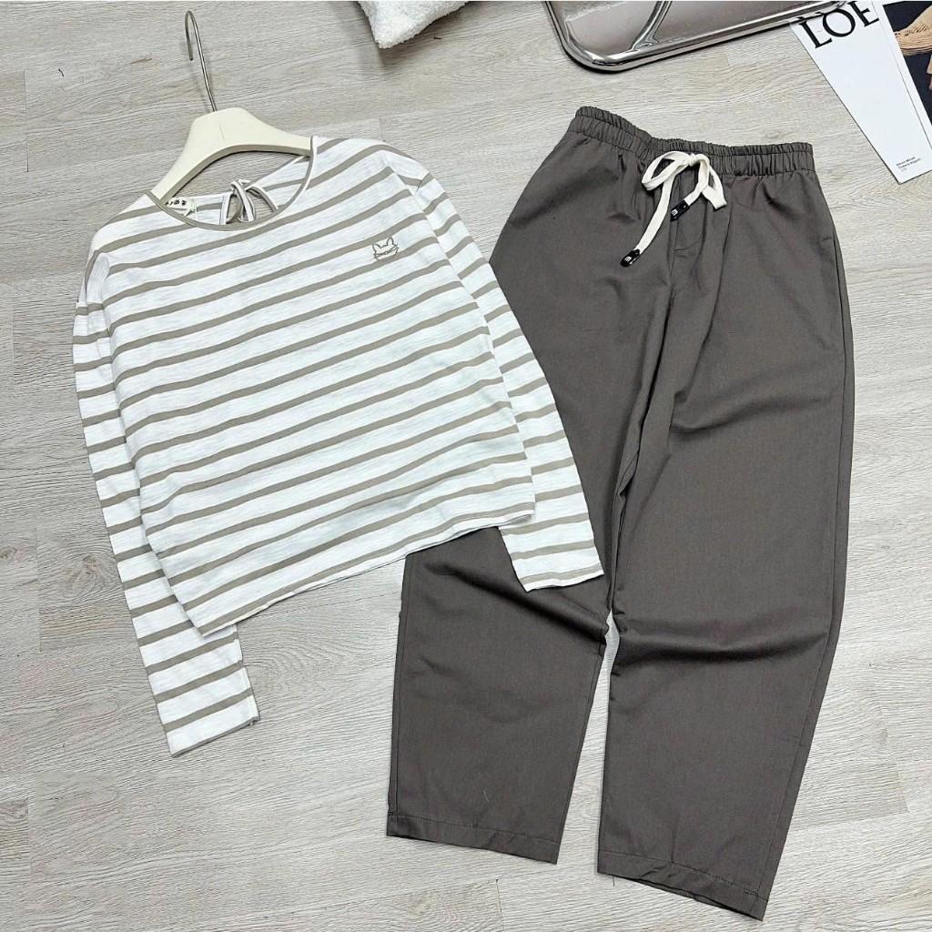 Rập Giấy bộ quần bagy áo thun mã 250
