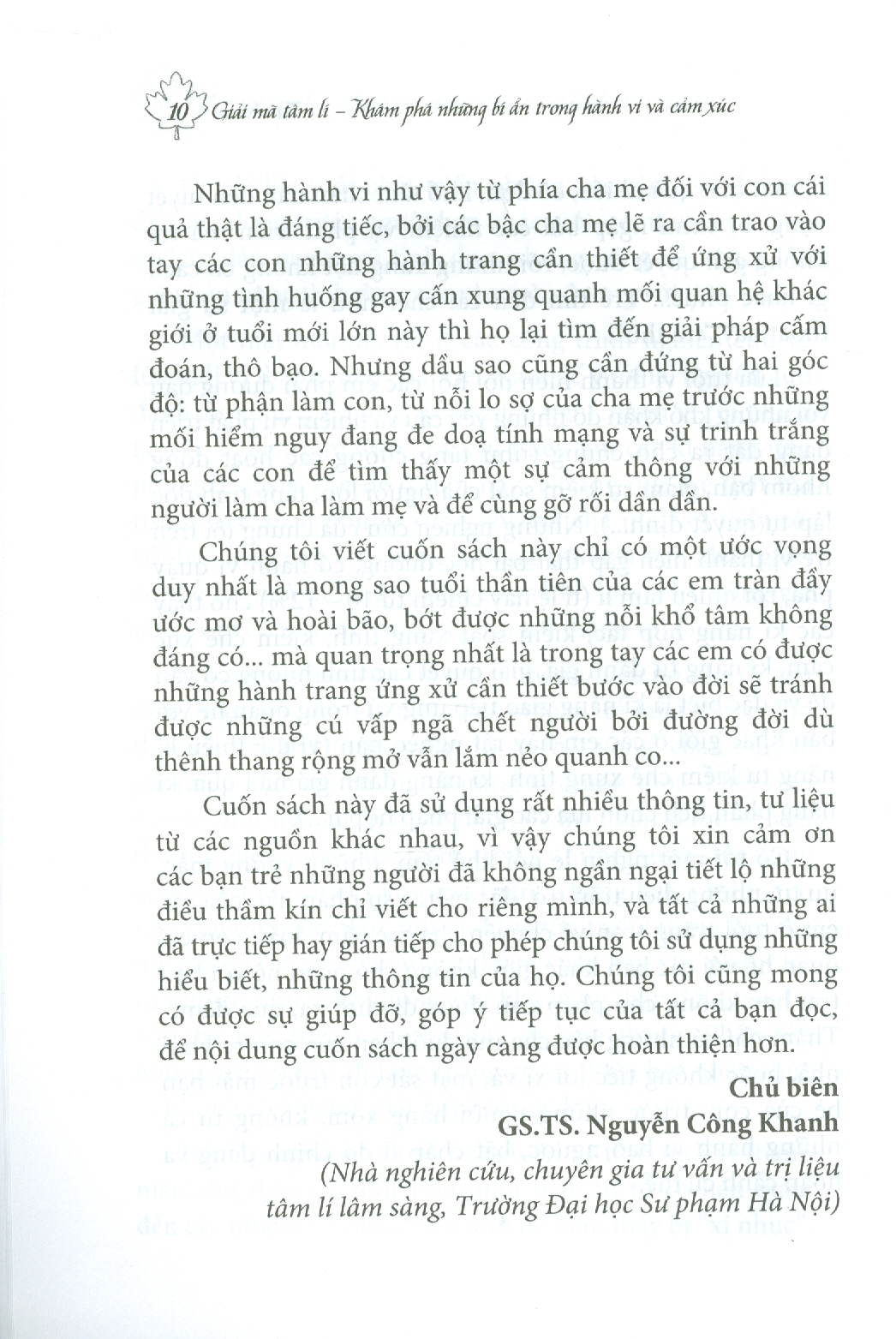 Giải Mã Tâm Lí - Khám Phá Những Bí Ẩn Trong Hành Vi Và Cảm Xúc