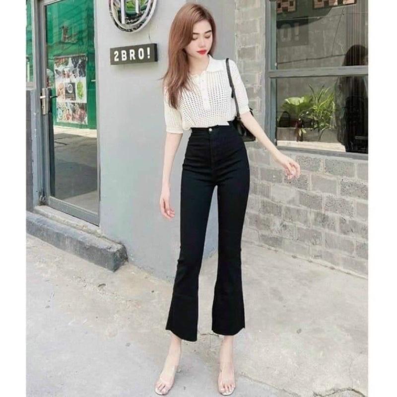 quần bò loe xuất dư siêu đẹp