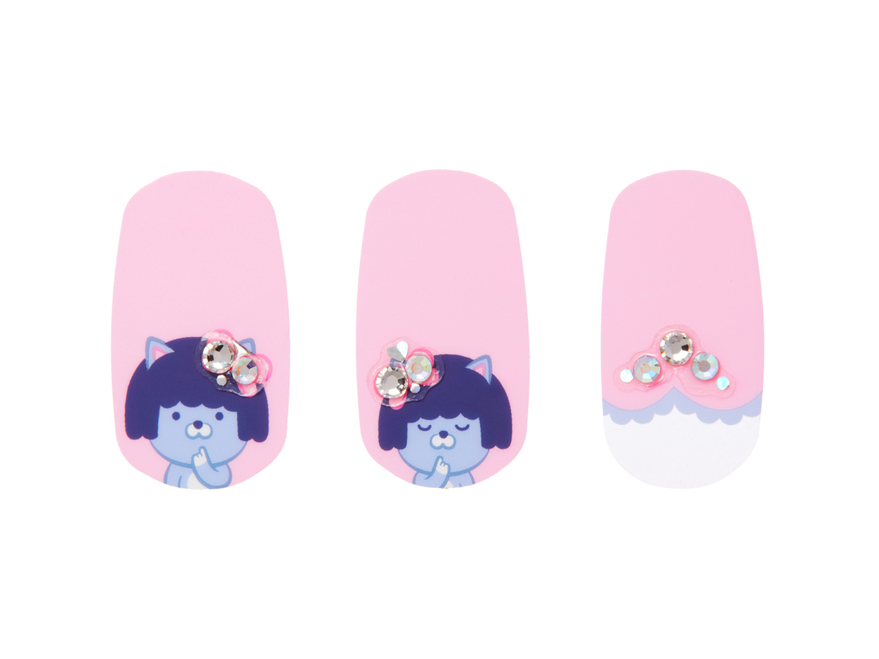 Bộ Miếng Dán Móng Tay Dashing Diva Neo Kakao Friends Chính Hãng