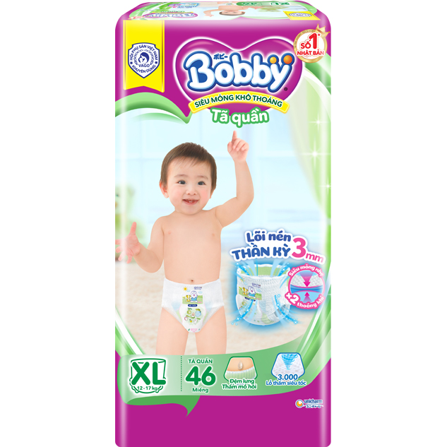 Tã quần Bobby Siêu thoáng XL46