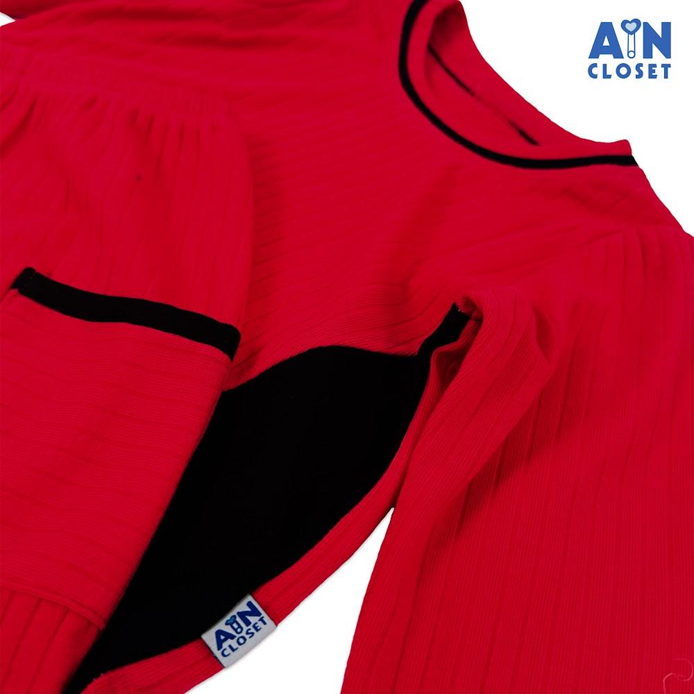 Bộ quần áo Dài bé gái Hồng Đính Nơ thun cotton - AICDBGWNO4JZ - AIN Closet