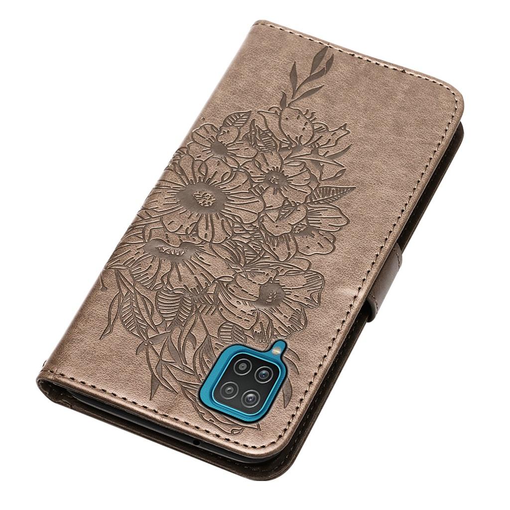 Ốp điện thoại da mềm họa tiết bướm dập nổi cho Samsung Galaxy A02 A02S A03S A12 A13 A42 5G