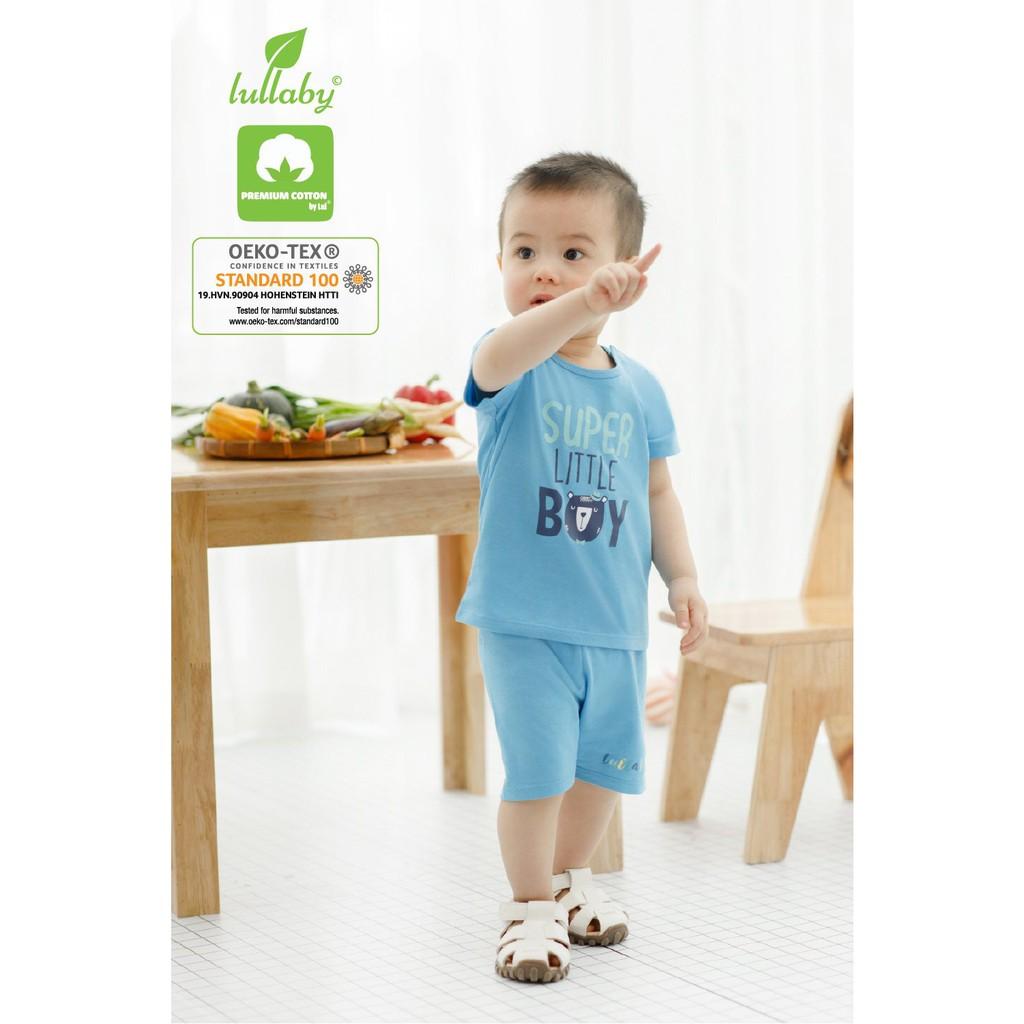 Quần đùi cotton bé trai Lullaby, quần lỡ NH617P mềm mịn