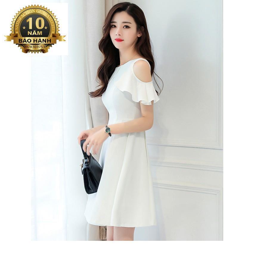 SALE - Đầm xòe cut out vai công sở, dự tiệc, dạo phố trẻ trung, xinh đẹp Misa Fashion MS308 - Có 3 màu