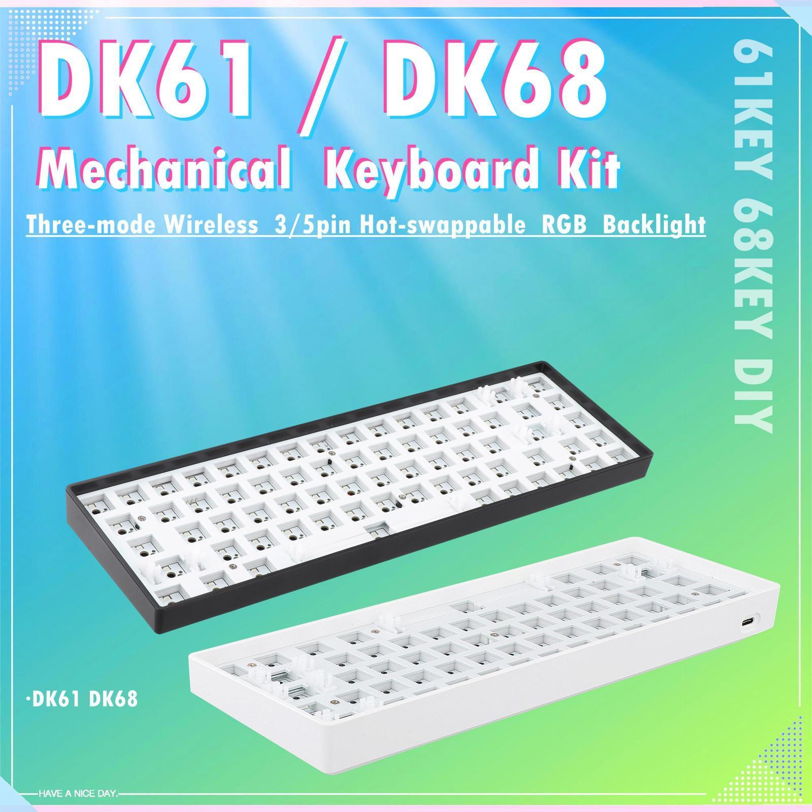 61/68 Keys Mechanical Keyboard DIY Kit for Switches for 60% / 65% Keyboard Hot-Swappable PCB Mounting Plate DIY /5Pin