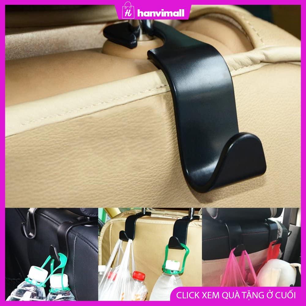 Bộ 2 móc chữ S treo đồ sau ghế ô tô treo được nhiều đồ tiện lợi Tải trọng 20kg