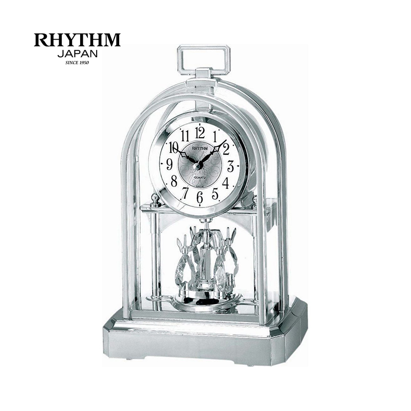 Đồng Hồ Để Bàn Rhythm 4SG744WR19 - Bạc (16.3 x 27.3 x 10.7 cm)