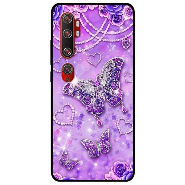 Ốp lưng dành cho Xiaomi Mi Note 10 - Mi Note 10 Pro - mẫu Bướm Hoa Xanh