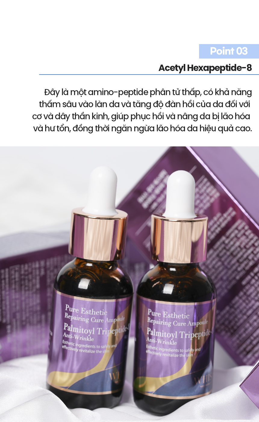 Tinh Chất Chống Lão Hóa WHISIS Pure Esthetic Repairing Cure Ampoule Trẻ Hóa, Cải Thiện Nếp Nhăn 30ml