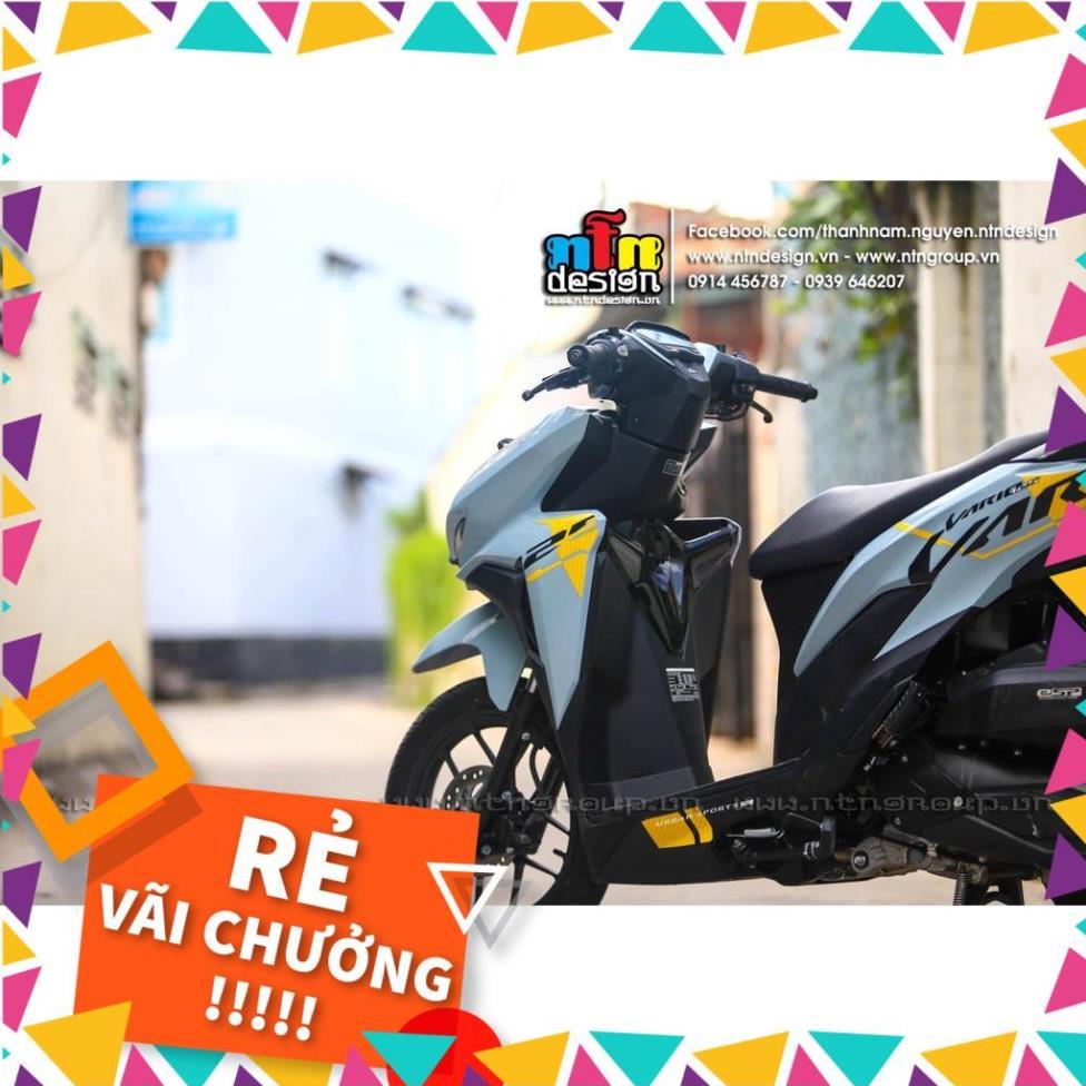 Tem Rời Vario Mẫu Vàng Đen Cho Xe Xi Măng