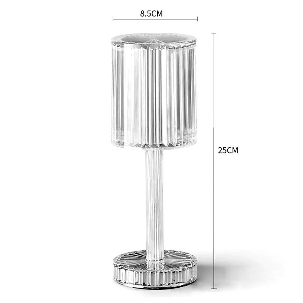 Đèn ngủ pha lê 16 màu, đèn ngủ cảm ứng sang chảnh, đèn ngủ đổi màu trang trí phòng