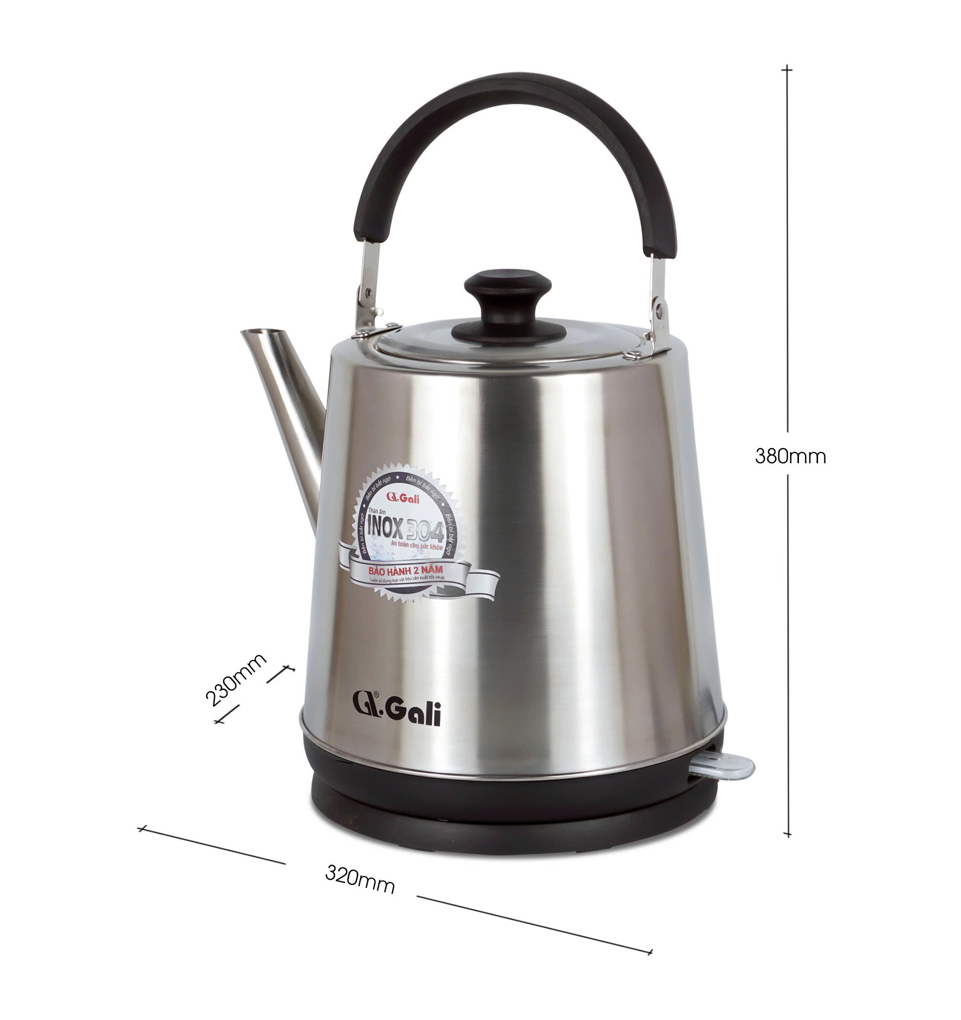 [FreeShip] Ấm siêu tốc cỡ lớn GL-0050 5 lít. Hàng chính hãng bảo hành 24 tháng.