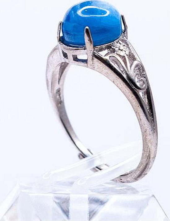 Nhẫn bạc cao cấp đính đá Kyanite Vip Freesize RKYA01 - VietGemstones