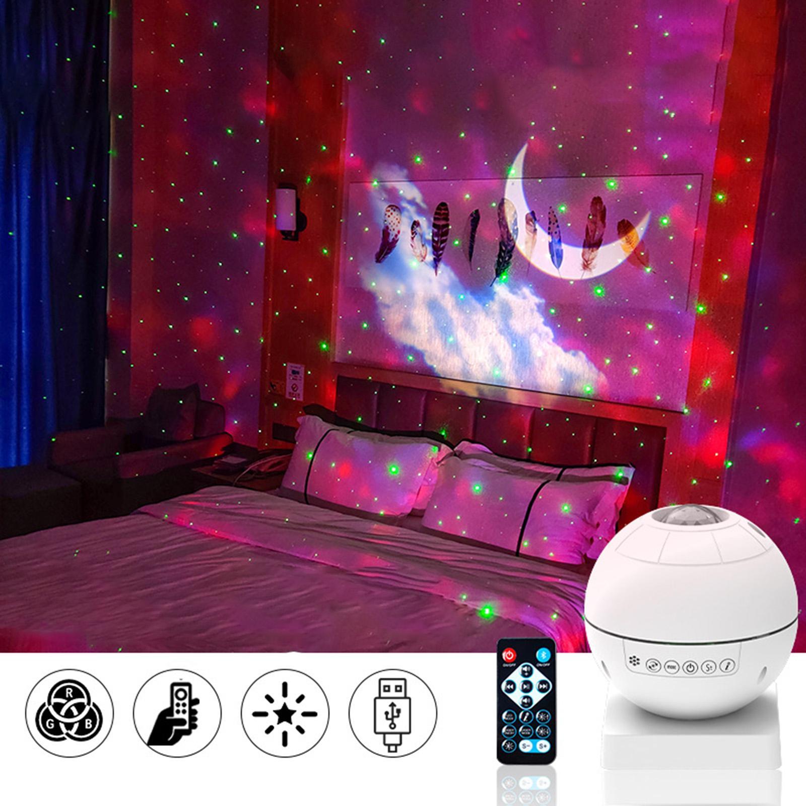 Galaxy Projector LED Bluetooth Music Speaker Sky Projection Room Kid Decor