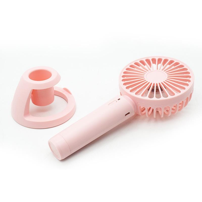 Quạt cầm tay mini có giá đỡ điện thoại tiện lợi khi mang đi du lịch dã ngoại đi chơi màu pastel siêu dễ thương cực mát