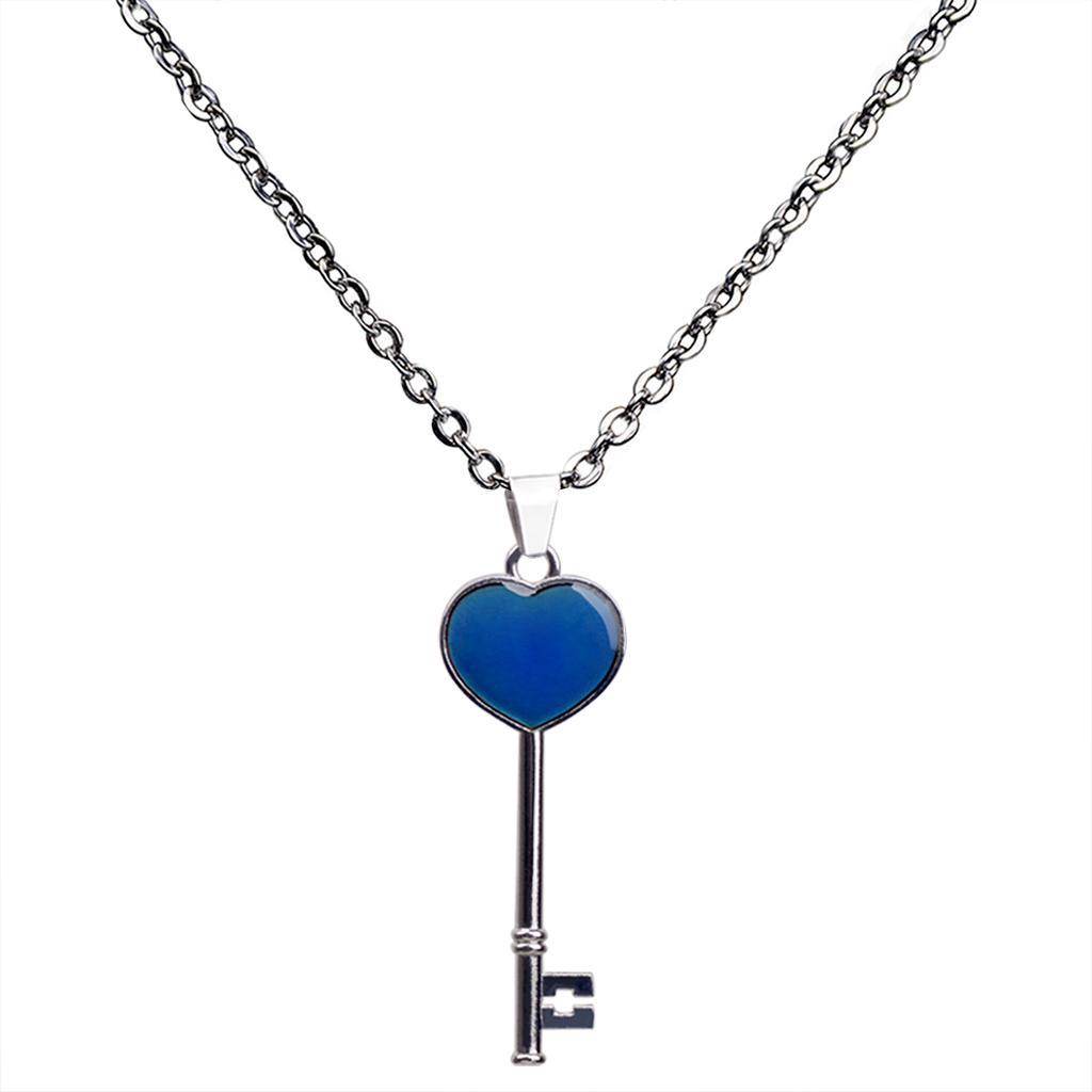 Fashion Funny Mood Change Color Key Pendant Necklace Jewelry