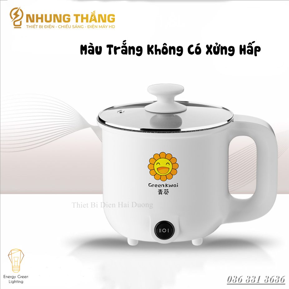 Nồi Lẩu Điện mini SDD-18 - Ca Nấu Mì,Chiên,Sào Đa Năng - Dung Tích 1.8L - Lòng Nồi Thép Chống rỉ Chống Dính - Tay Cầm Cách Nhiệt