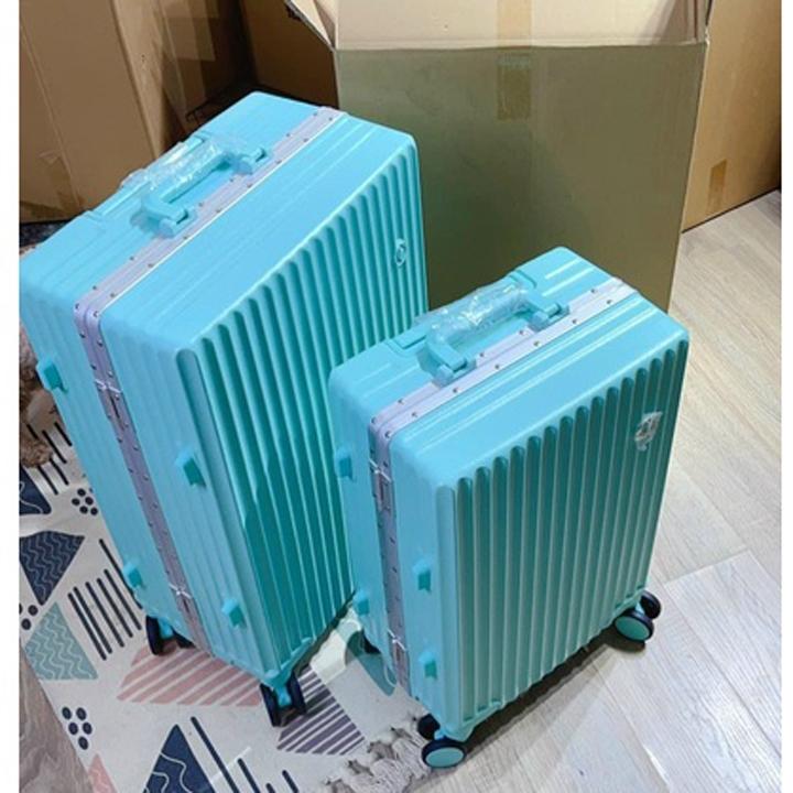 Vali Khung Nhôm Khóa Sập Kèm Áo Bọc Thời Trang 20inch &amp; 24inch - Màu Vàng (Yellow)