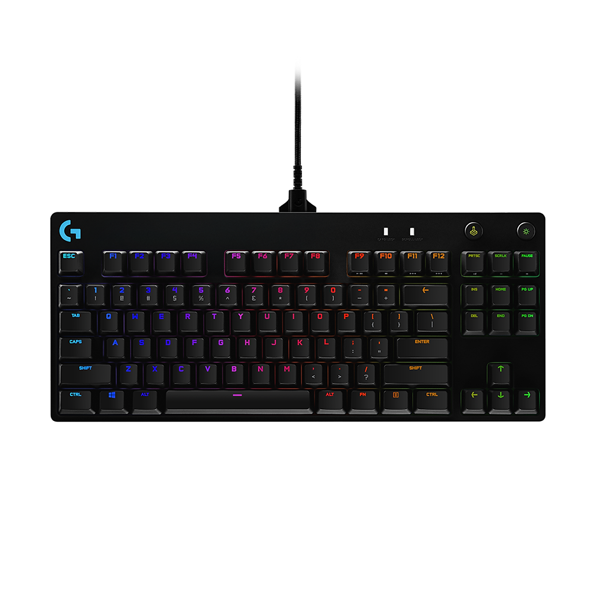 Bàn phím cơ game có dây Logitech G Pro - Không phím số, switch GX Clicky, RGB - Hàng Chính Hãng