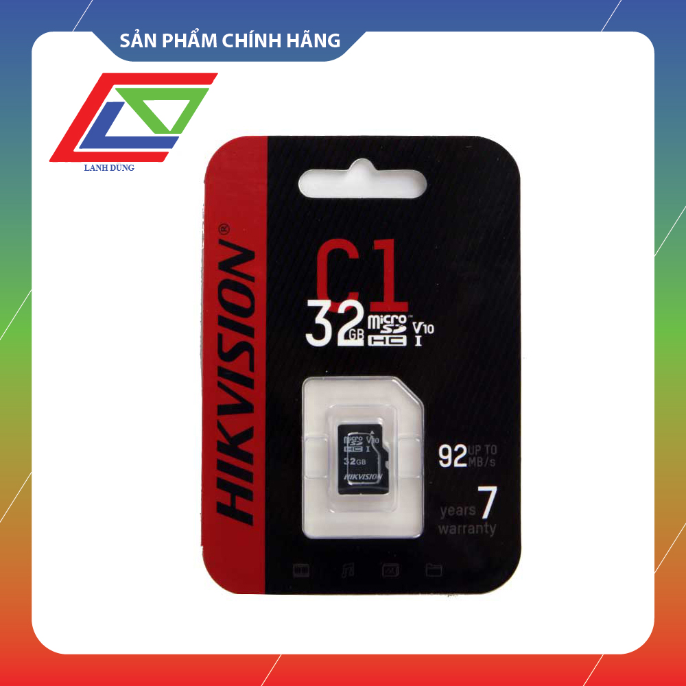 Thẻ nhớ Micro SD Hikvision HS-TF-C1(STD)/32G- Hàng Chính Hãng