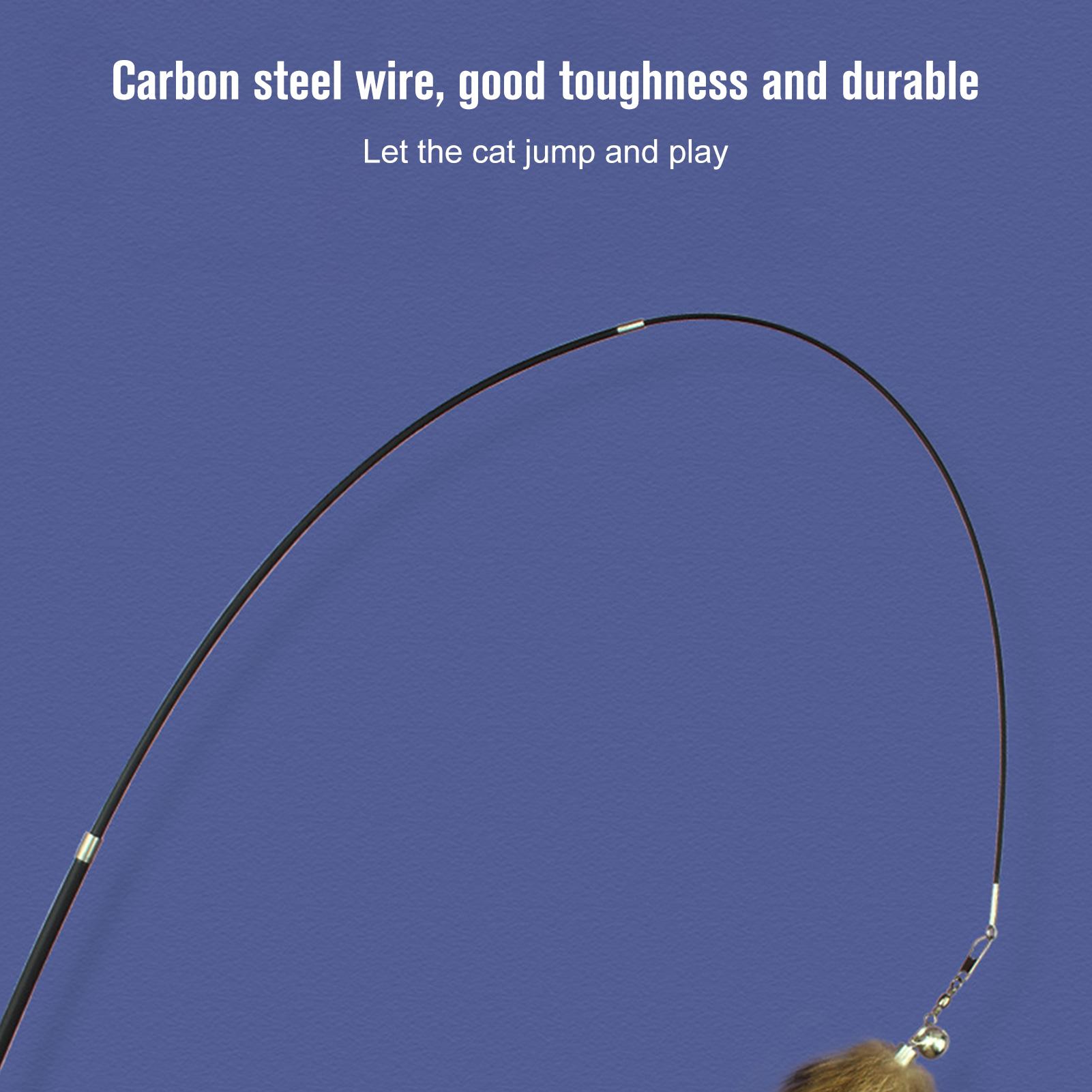 Đồ chơi lông vũ cho mèo tương tác có thê thu vào