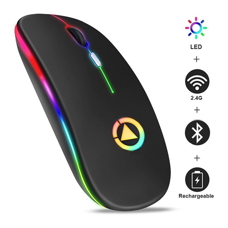 Chuột Bluetooth không dây loại xịn ADGX2 kết nối qua cổng USB không dây và Bluetooth đều được 2 trong 1 - Hàng nhập khẩu