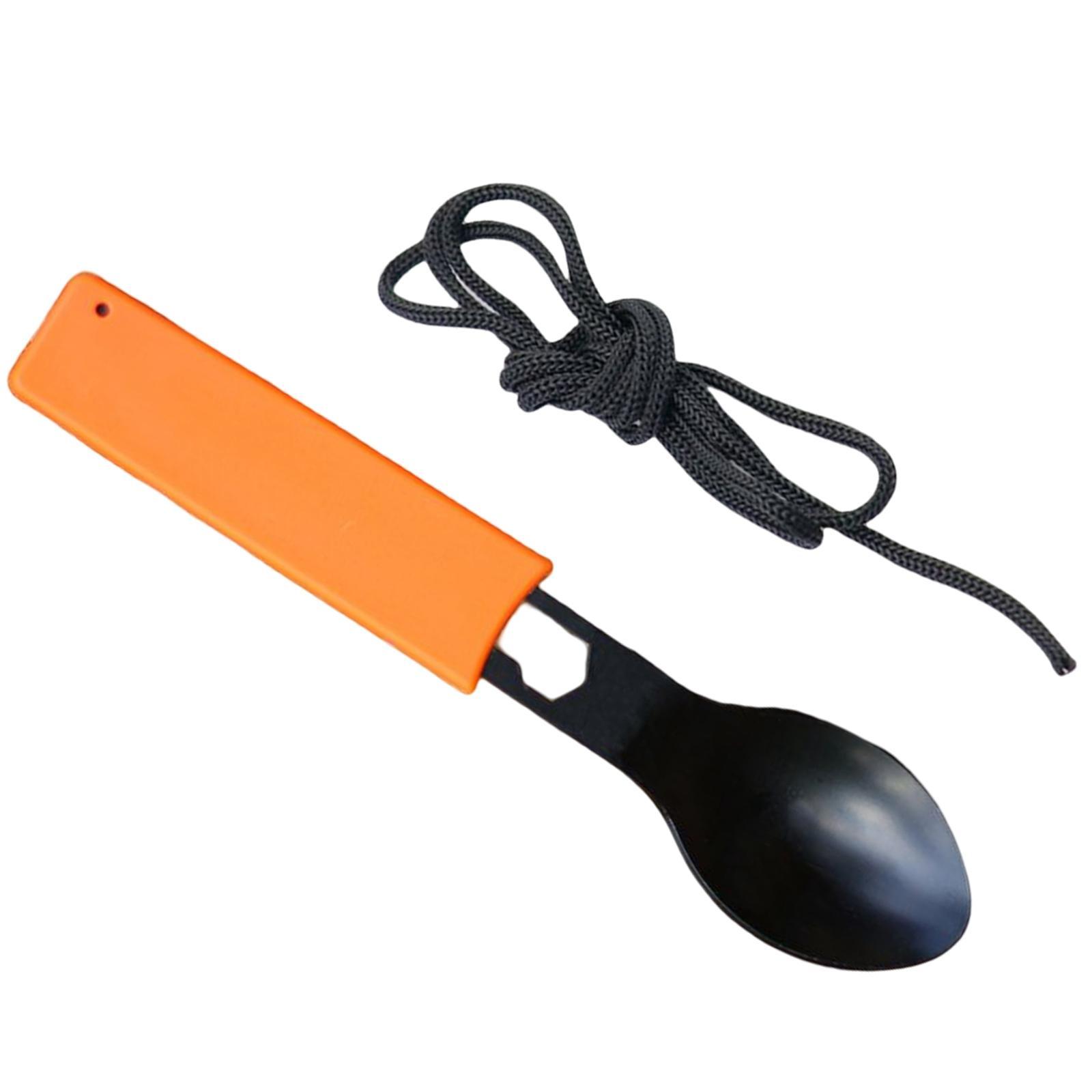 8 in1 Multifunction Tableware Spoon Camping Bottle Opener Fork Knife