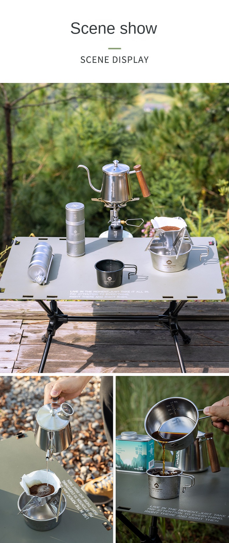 Ấm rót pour over coffee Campingmoon SW-3