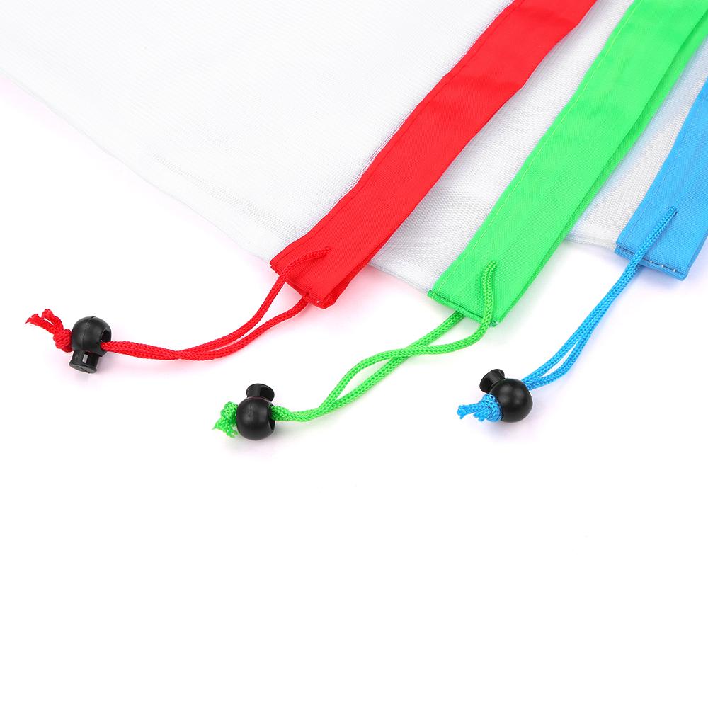 15 cái túi lưu trữ đồ dùng bằng lưới chất lượng cao với 3 kích thước Dễ dàng đóng mở với dây rút