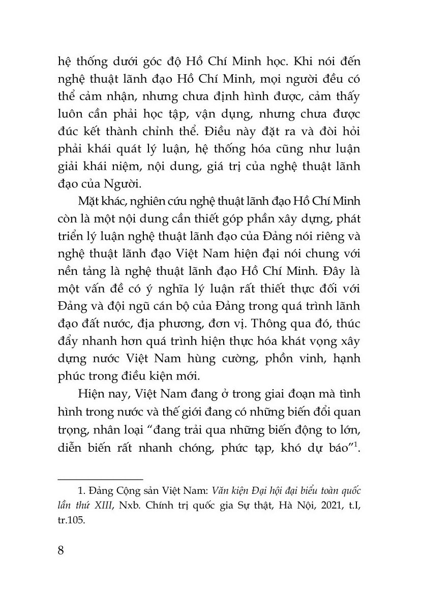 Nghệ thuật lãnh đạo Hồ Chí Minh ( bản in 2024)