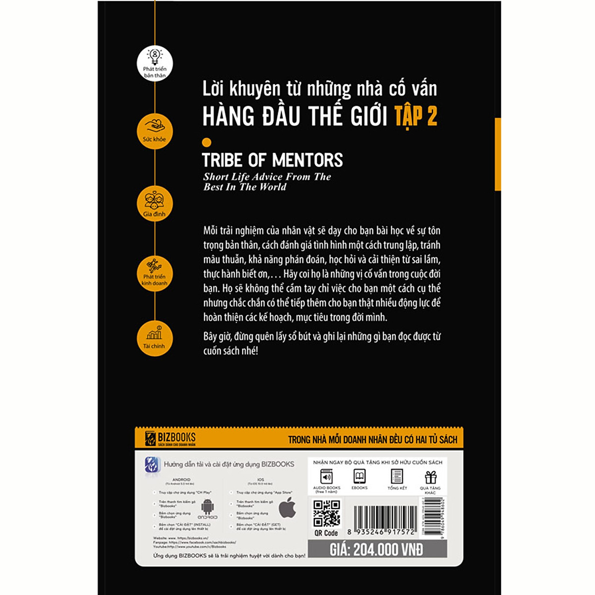 BIZBOOKS - Sách Lời Khuyên Từ Những Nhà Cố Vấn Hàng Đầu Thế Giới – Tribe Of Mentors (Tập 2) - MinhAnBooks