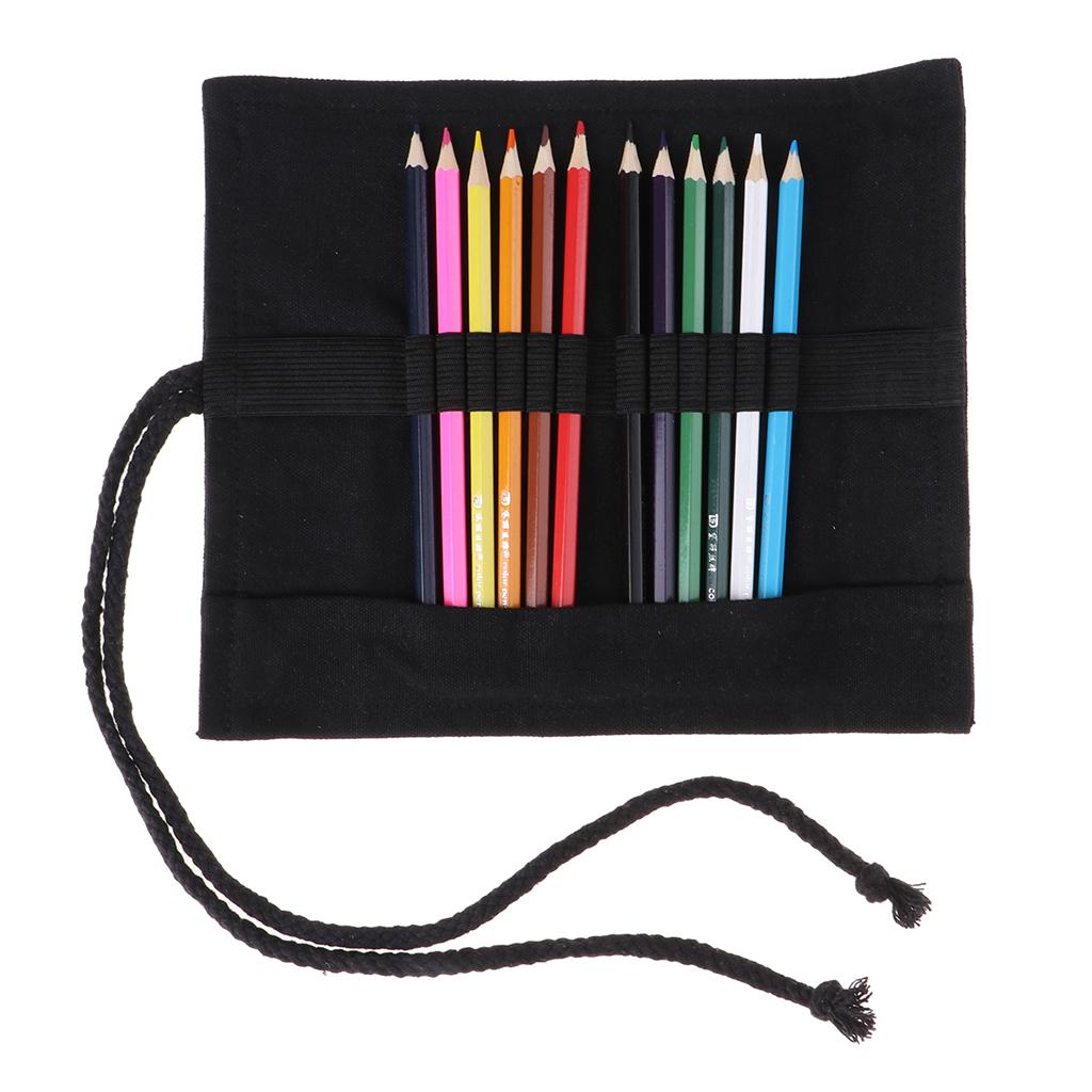 Creative Canvas Large Capacity Color Pencil Bag with Pencil XS