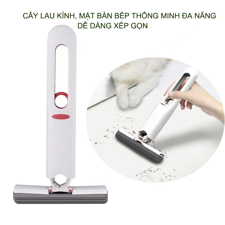 Cây lau kính, mặt bàn bếp đa năng thông minh thế hệ mới, dễ dàng xếp gọn