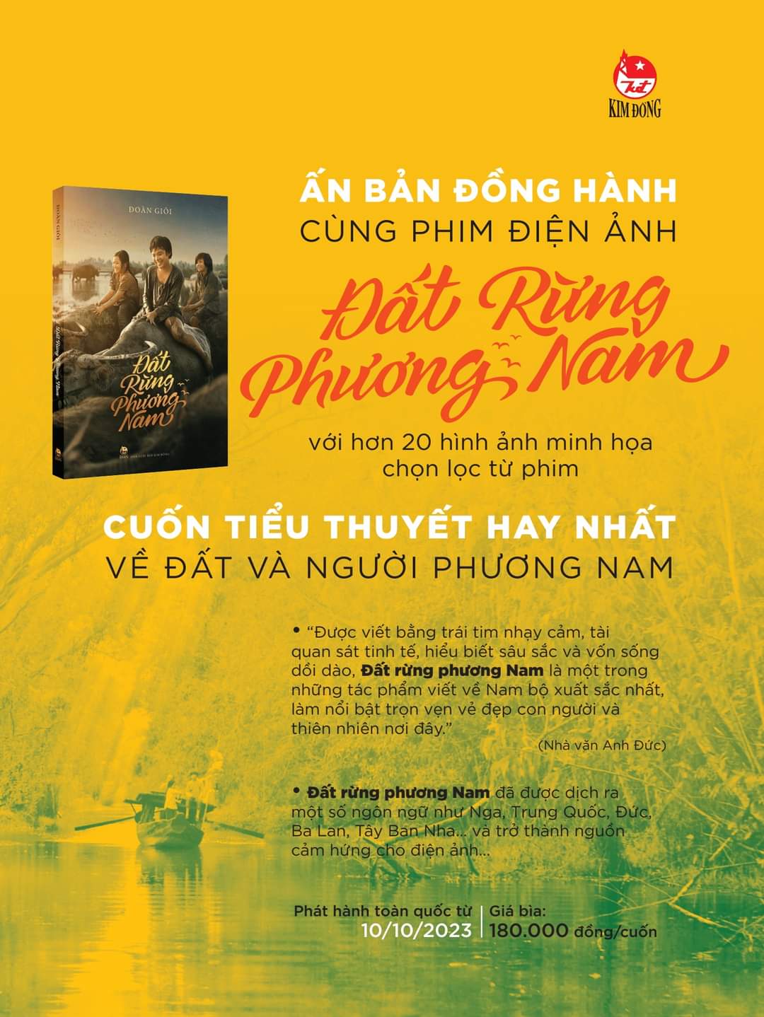 Đất Rừng Phương Nam (Ấn Bản Đồng Hành Cùng Phim Điện Ảnh) - Cuốn Tiểu Thuyết Hay Nhất Về Đất Và Người Phương Nam