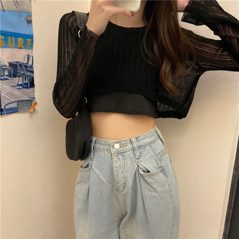 Áo croptop len Ulzzang Quảng Châu ALC32