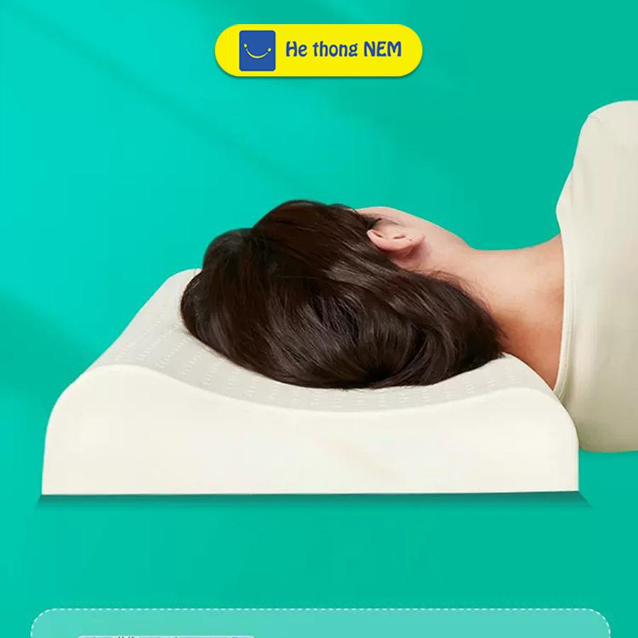 Ruột Gối Cao Su Non Người Lớn SERENA Gối Nằm Dễ Ngủ Ngon Cao Su Lượn Sóng Non Thiên Nhiên Chống Ngáy Đau Mỏi Cổ Vai Gáy