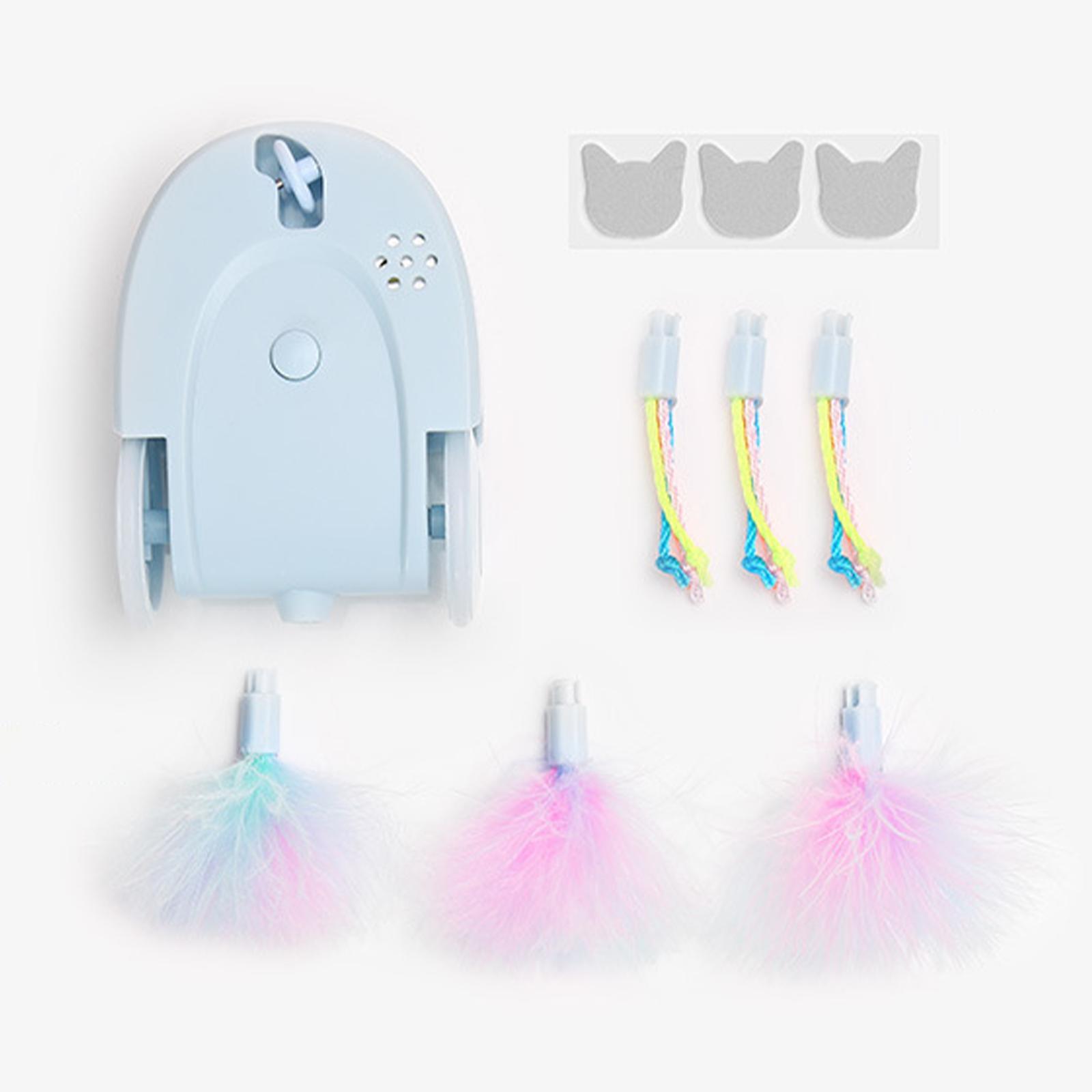 Automatic Cat Toys Interactive Cat Feather Toys, Pet Exercise Toys, Electric Cat Toys for Indoor Cats Kitten with Feather
