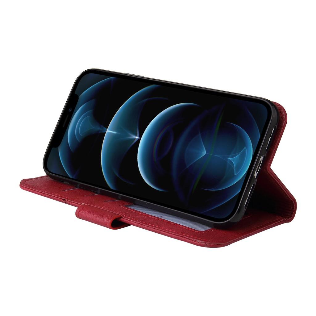 Ốp điện thoại da PU có PC cứng dạng ví nắp lật cho iPhone 12 Pro Max 12 Mini iPhone 11 Pro Max