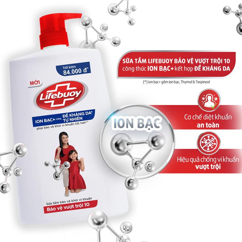LIFEBUOY Sữa Tắm Bảo Vệ Vượt Trội (Đỏ) 1.1Kg